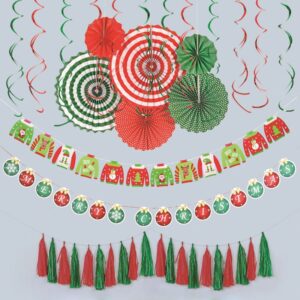 40Pcs Cute Christmas Party Banner Decoration Set - SAME AS THE PICTURE