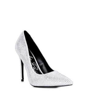 Alter Ego Heat-seal Court Heels In White