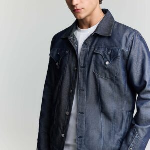 JENDUE Timeless Denim Jacket - Classic & Durable Outerwear