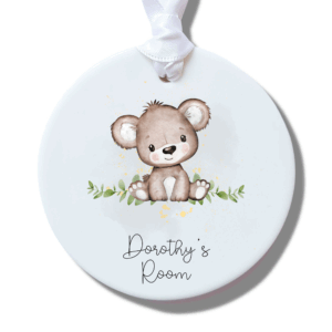 Personalised Bear Ceramic Decoration